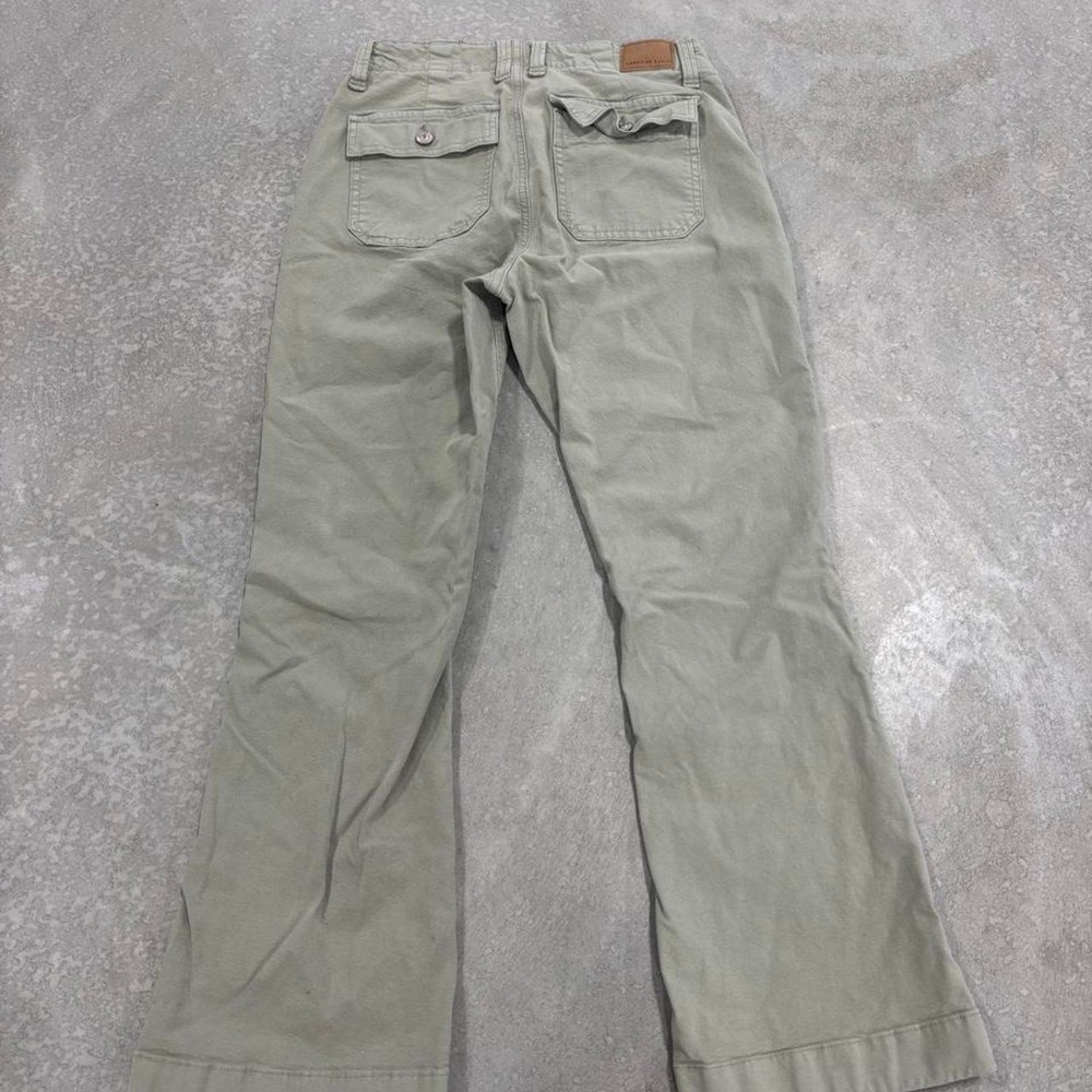 American Eagle Outfitters Khaki Green Flare Pants Size 4